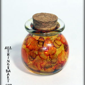 Hand Painted Cork Jar by All Things B.A. Art
