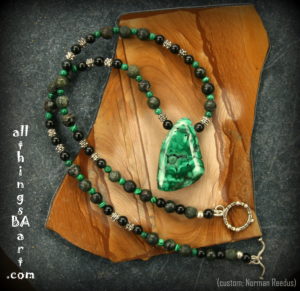 Malachite, A Custom Necklace for Norman Reedus