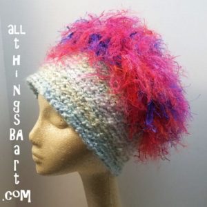 Crochet Warrior Fringe Hat by All Things BA Art
