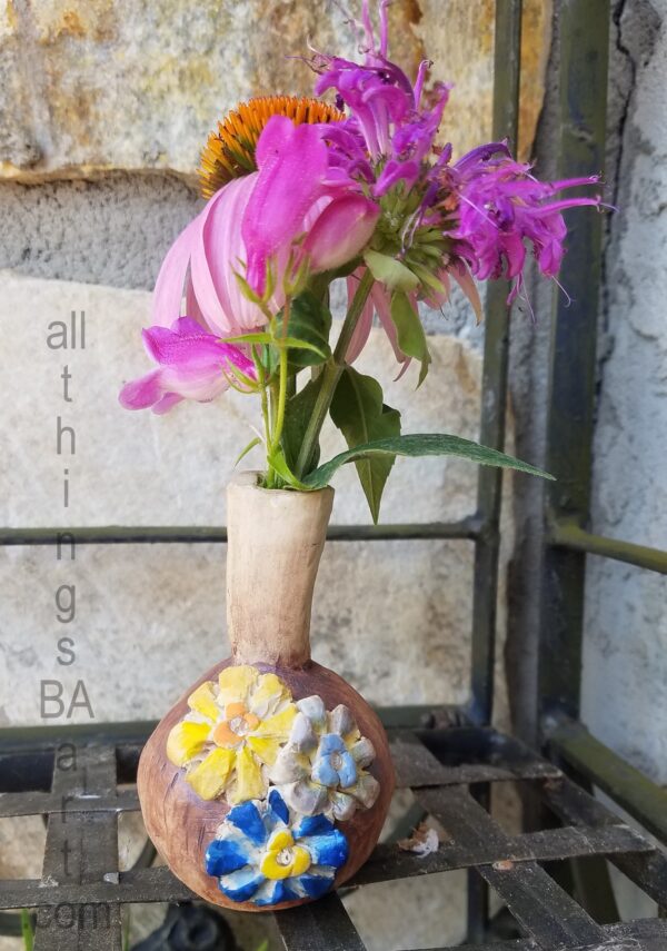 Small Flower Bud Vase by All Things B.A. Art