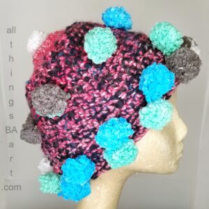 OH BALLS Crochet Hat by All Things B.A. Art