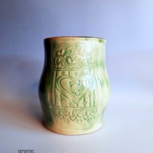 Handcrafted Hearts Belly Mug by All Things B.A. Art