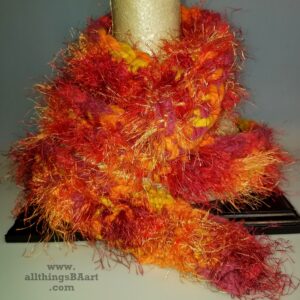 Thin Sunset Boa Scarf by All Things B.A. Art