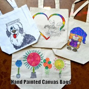 Hand Painted Canvas Bags