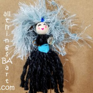 Hand Crafted BAnduri Faceted Crystal Doll by All Things B.A. Art