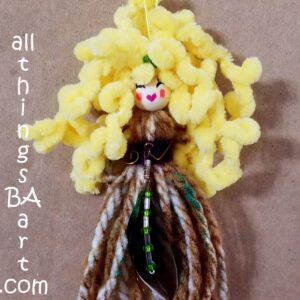 Hand Crafted BAnduri Feather Tassel Doll by All Things B.A. Art