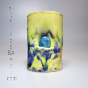 Crystal Keeper Blue Agate Espresso Cup by All Things B.A. Art