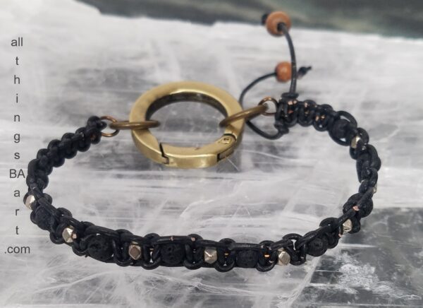Lava Stone Stacking Bracelet by All Things B.A. Art