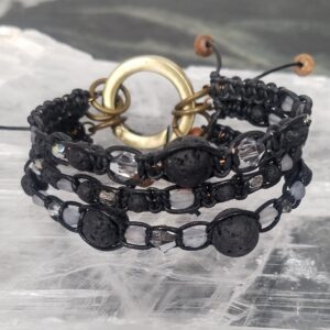 Lava & Swarovski Crystal Bracelet by All Things B.A. Art